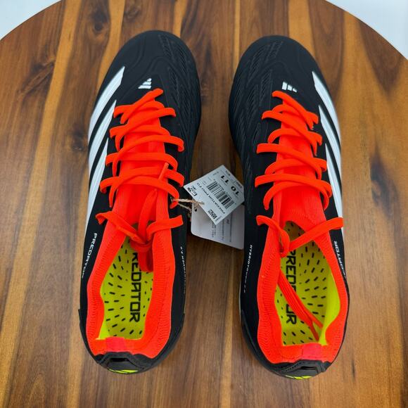 Adidas Predator 24 Pro FG Men’s Size 10 Soccer Cleats 'Black Solar Red' NEW - Picture 5 of 10